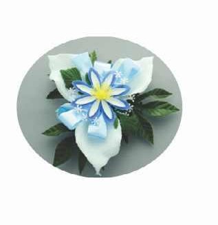 Blue floral posy