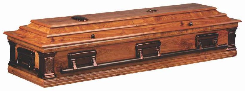 3465 4 Tier Red Ivory Casket