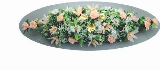 Pastel coffin spray