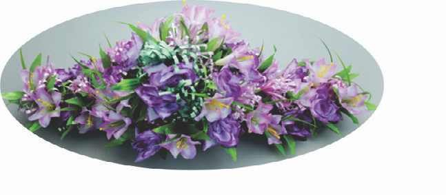 Purple coffin spray