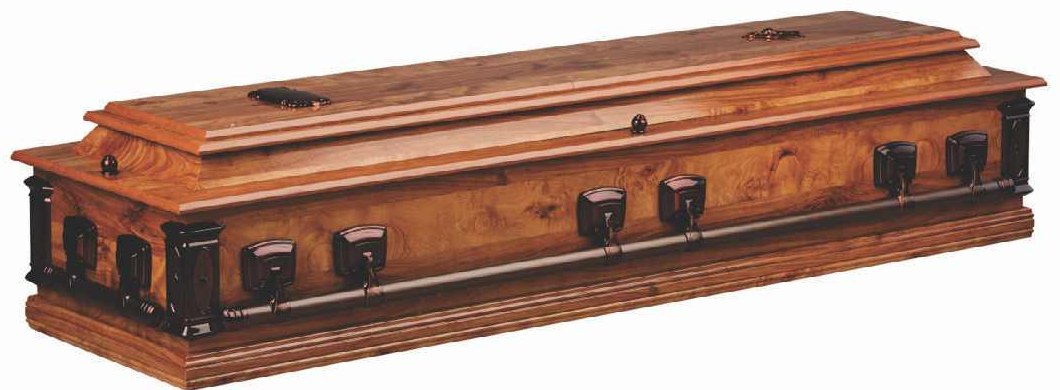 1783 Red Ivory Dutch Open Face Casket